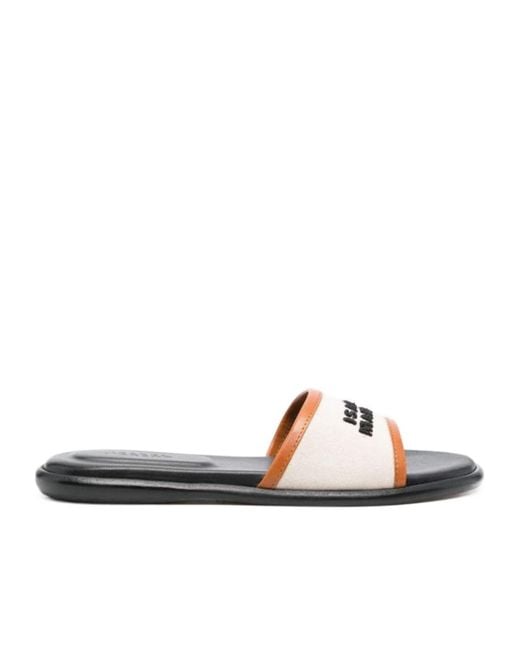 Isabel Marant Brown Open-Toed Slippers