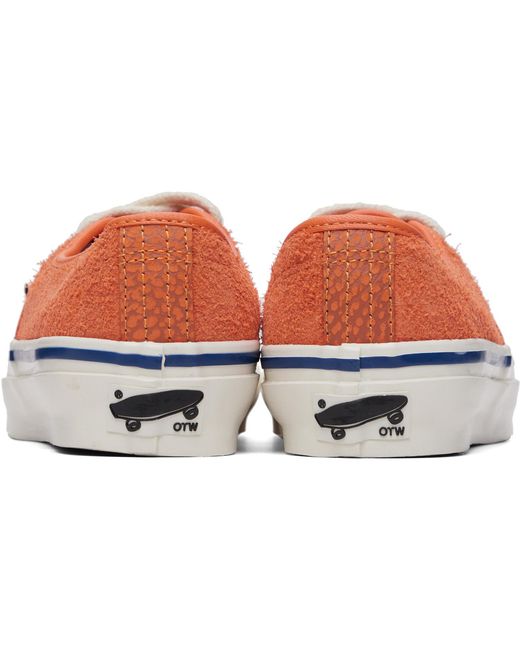 Vans Brown Otw Authentic 44 Siped Low-Top Sneakers