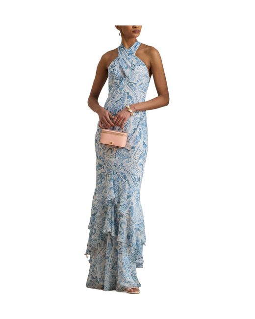 Ralph Lauren Blue Mermaidstyle Gown