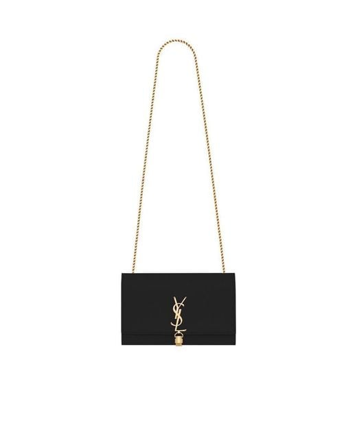 Saint Laurent White Kate Medium Crossbody Bag