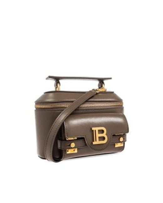 Balmain Brown B Buzz All-Around Zip Fastened Tote Bag