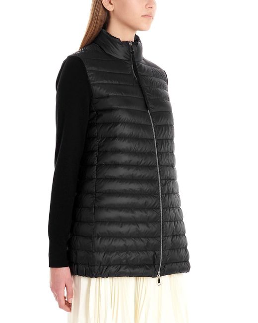 Moncler Black Logo Patch Down Jacket