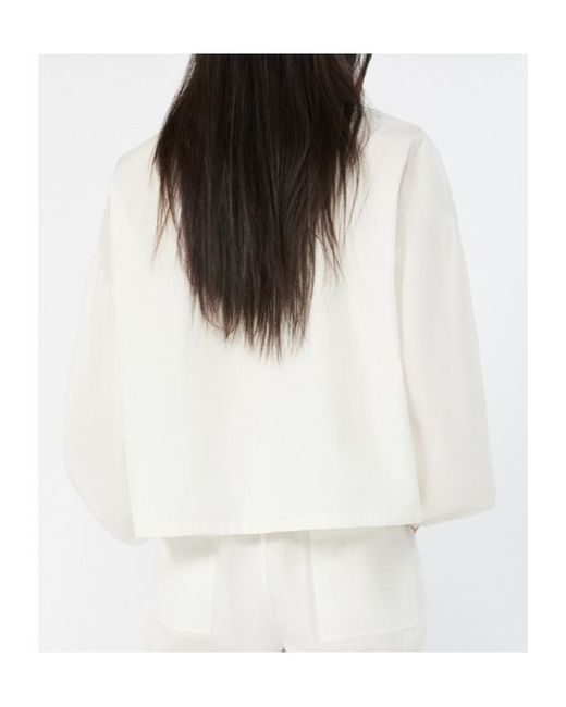 Weekend by Maxmara White Wkiorigano Long-Sleeved Shirt Jacket