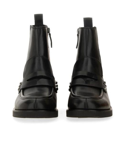 Ash Black Rivet Chelsea Boots
