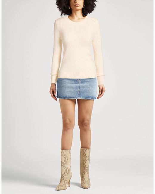 Isabel Marant Natural Minimal Solid Long-Sleeve Knit Top