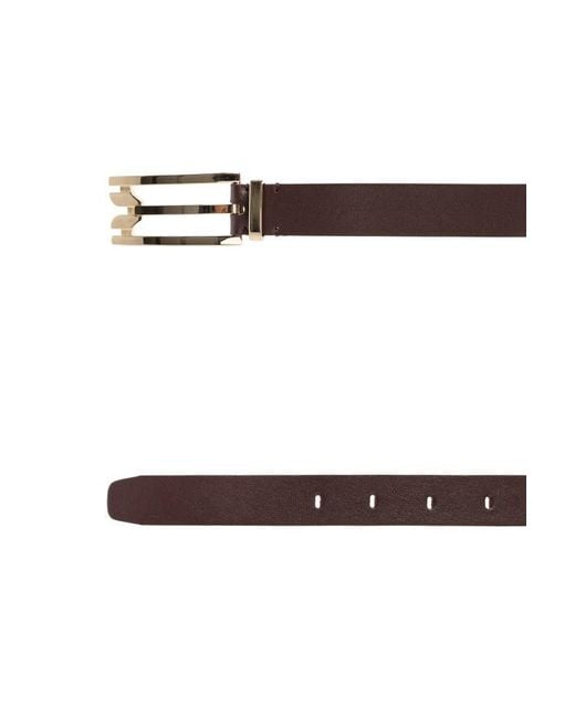 Victoria Beckham White Dorian Buckle Belt