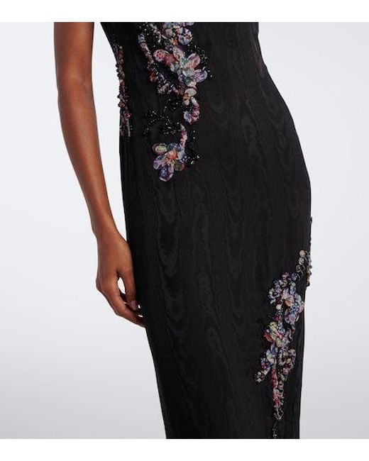 Dries Van Noten Black Debant Embellished Gown