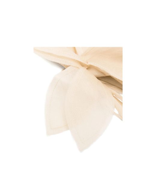 Antonelli White Floral Pattern Brooch