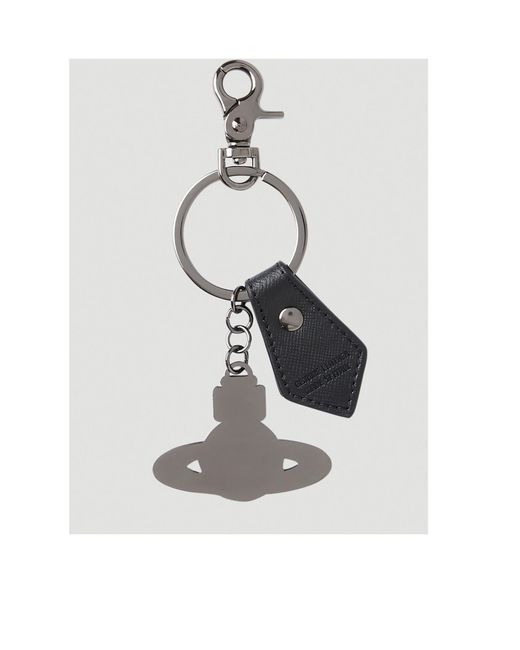 Vivienne Westwood White Kent Orb Charm Keyring
