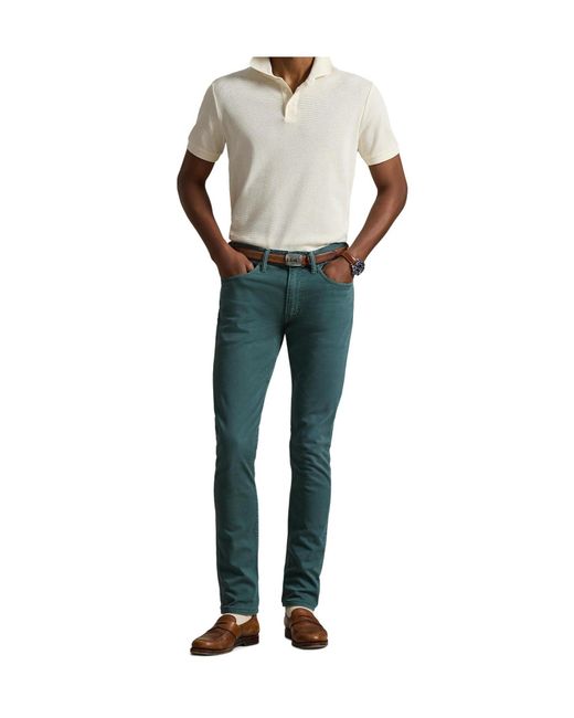 Polo Ralph Lauren White Knitted Short Sleeve Polo Shirt for men