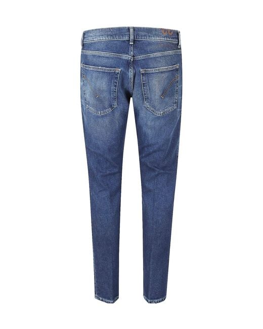 Dondup Blue Belt-Loop Jeans for men