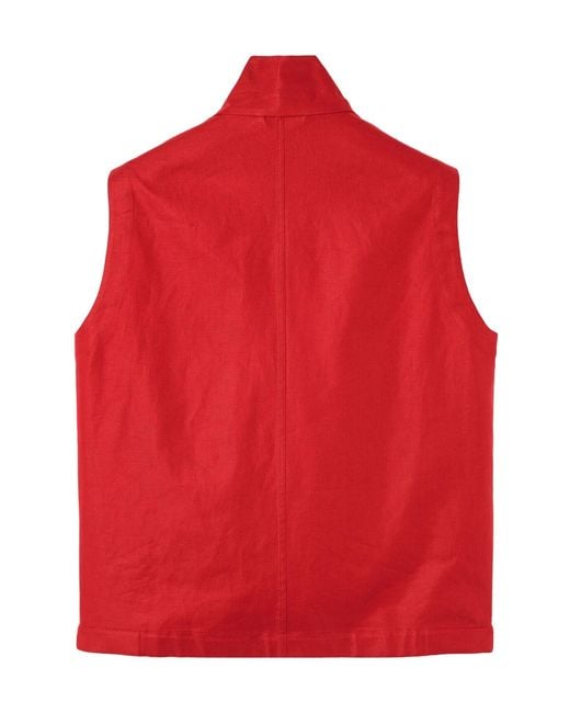 Loro Piana Red Geri Vest for men