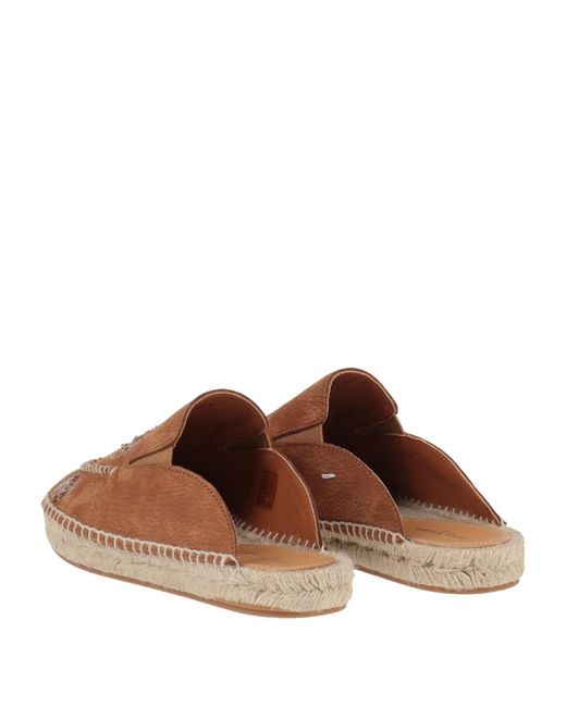 Maison Margiela Brown Casual Linen-Soled Sandals