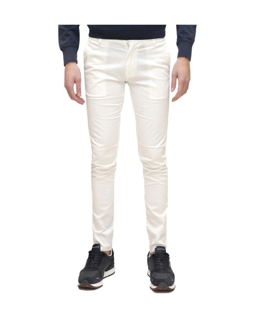 Emporio Armani Blue Slim Casual Pants for men