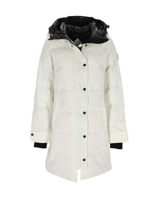 Canada Goose White Shelburne Down Parka Coat