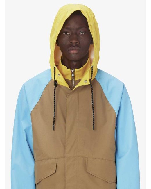 J.W. Anderson Green Colour-Block Parka Jacket for men