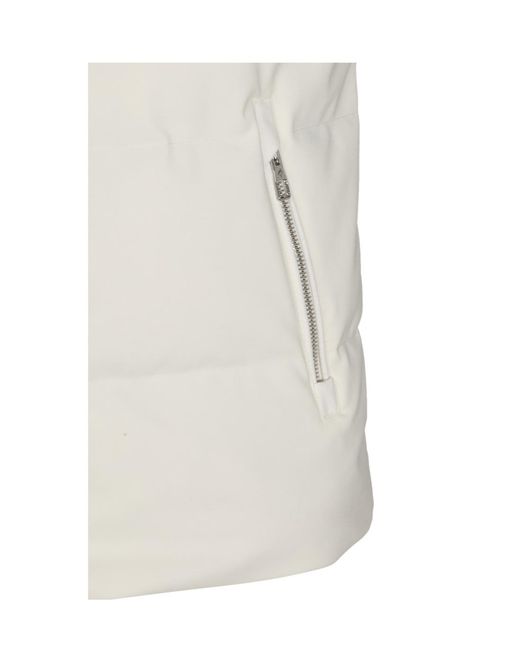 Montecore White Hooded Padded Gilet for men