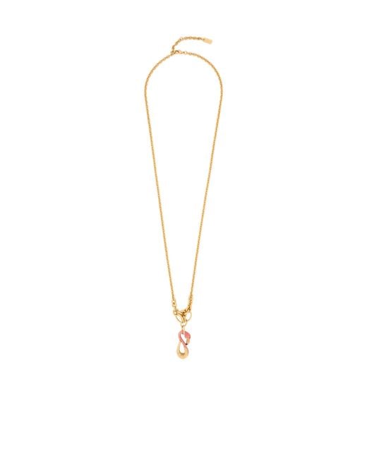 Chloé White Chloé Tropicus Long Pendant Necklace