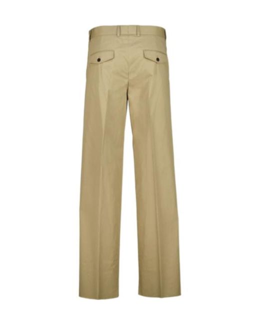 Fendi Natural Belt Loop Trousers for men