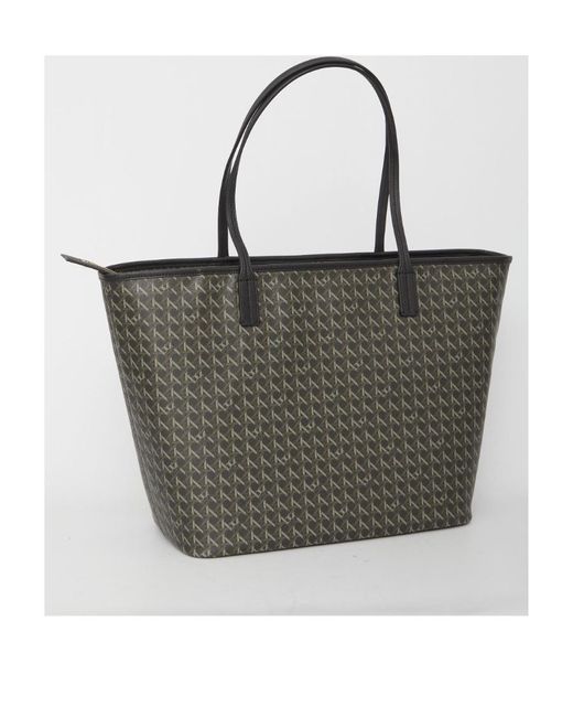 Tory Burch Gray Ever-Ready Zipped Tote Bag