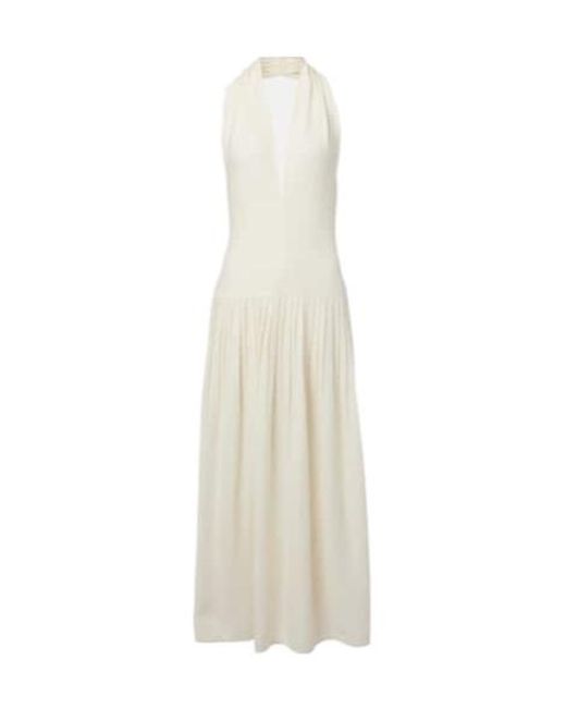 Proenza Schouler White Tala Halterneck Georgette Maxi Dress