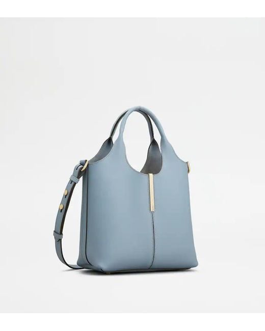 Tod's Blue Mini Leather Shoulder Bag