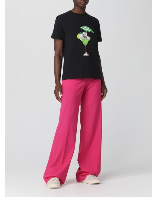 MSGM Pink Straight Casual Pants