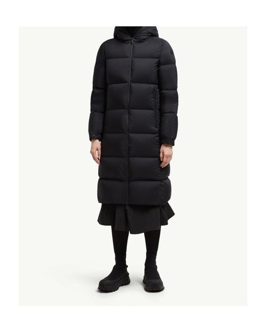 Moncler Black Arredoun Hooded Long Down Jacket