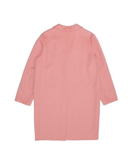 Weekend by Maxmara Pink Logo Medium Length Coat