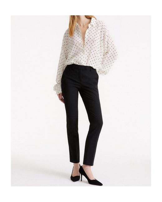 Marella Black Pleated Casual Trousers