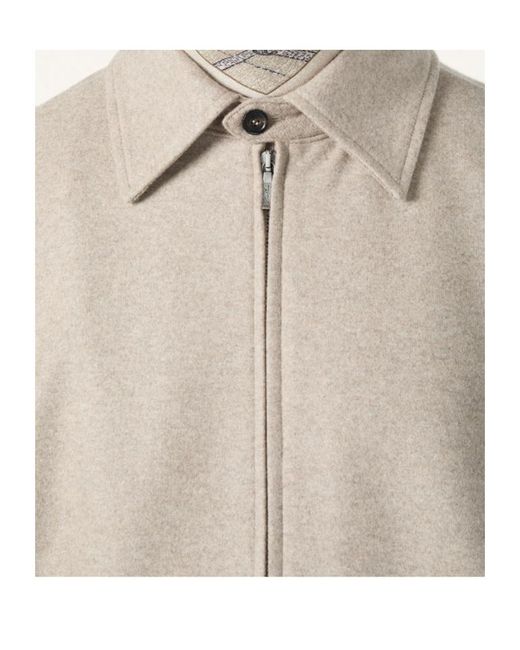 Loro Piana Natural Breia Bomber Jacket for men
