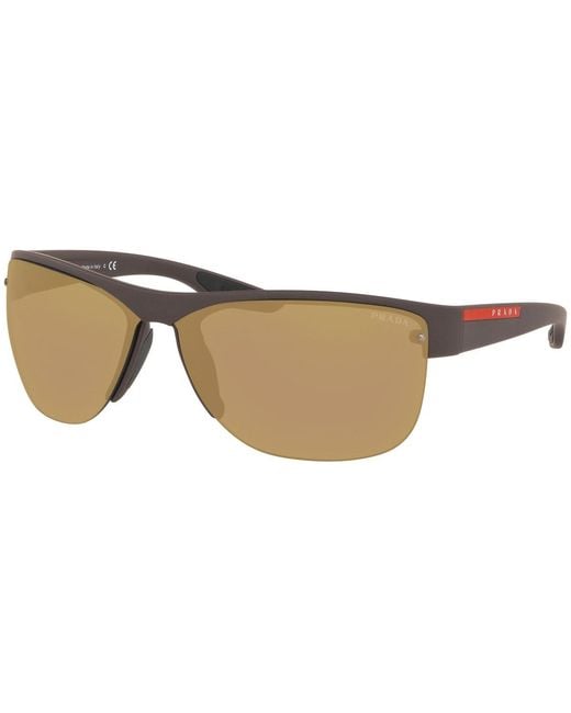 Prada Linea Rossa Natural Logo Sunglasses for men