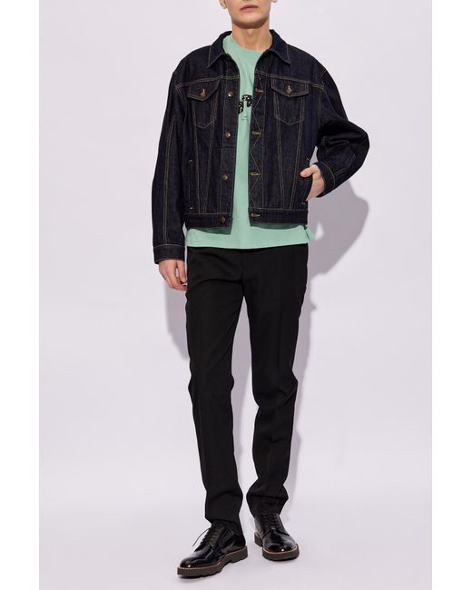 Paul Smith Green Dominoes Logo-Print T-Shirt for men