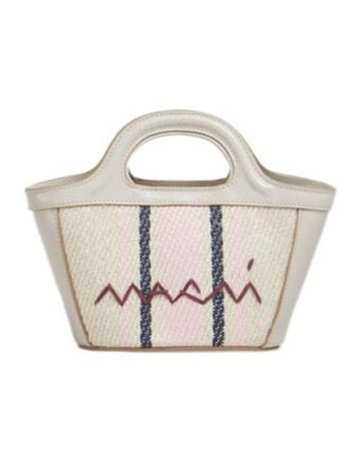 Marni White Tropicalia Micro Bag