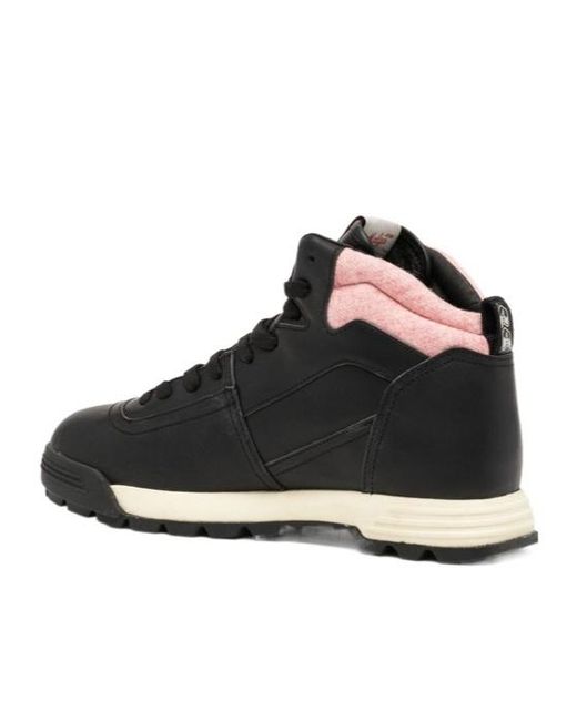 Autry Black High-Top Lace-Up Casual Shoes for men