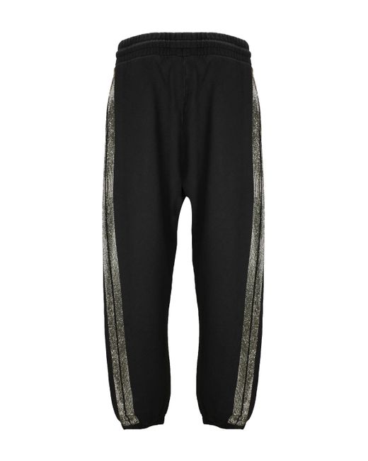 Palm Angels Black Cotton Sweatpants for men