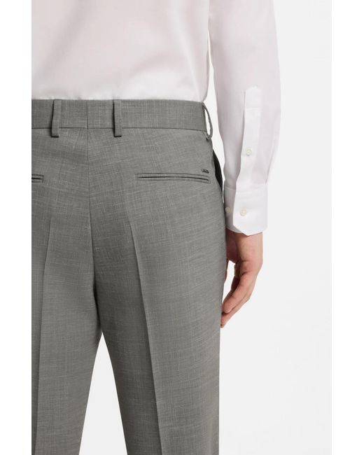 Boss Gray Belt Loop Casual Pants for men