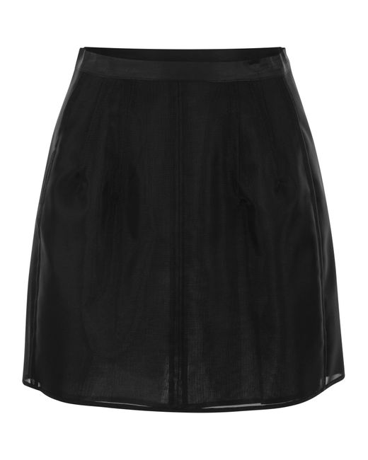 Sportmax Black Crewneck Short-Sleeved Dress