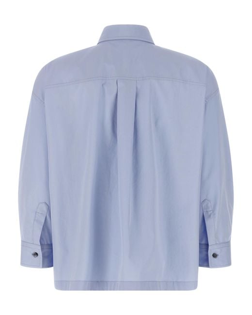 Brunello Cucinelli Blue Chest Pocket Shirt