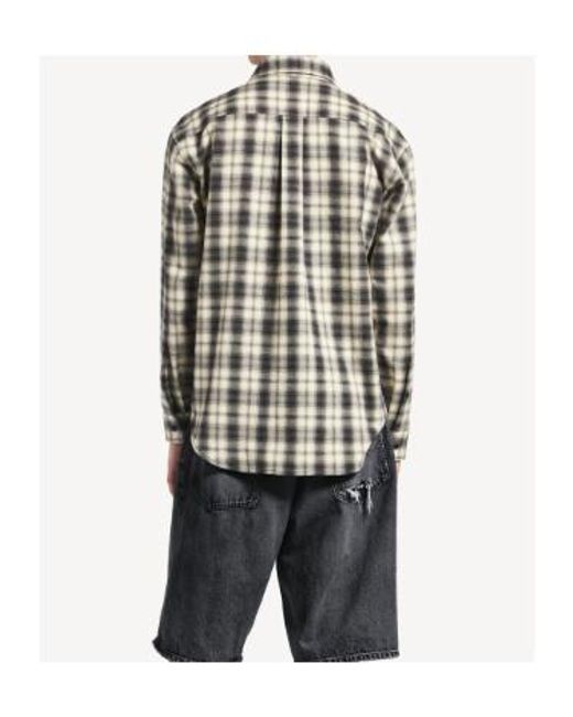 Balenciaga Multicolor Checked Flannel Long-Sleeve Shirt for men