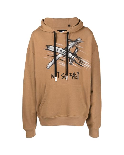 Haculla Natural Not So Fast Print Hoodie for men