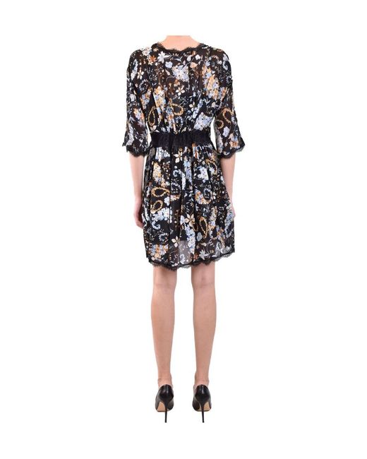 Ermanno Scervino Black Logo Dress