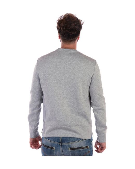 Emporio Armani Gray Logo Sweater for men