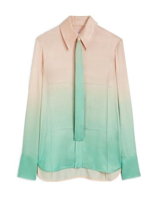 Jil Sander Green Shirt With Tie