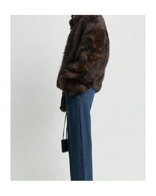 Totême Black Totême Silky Shearling Jacket