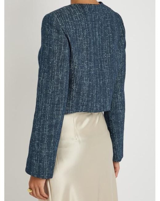FRAME Blue The Tweed Jacket