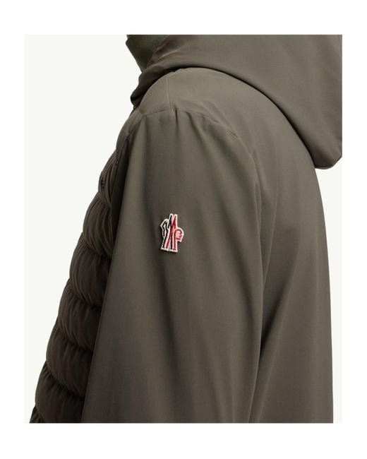 Moncler Green Grenoble Zip-Up Hooded Jacket for men