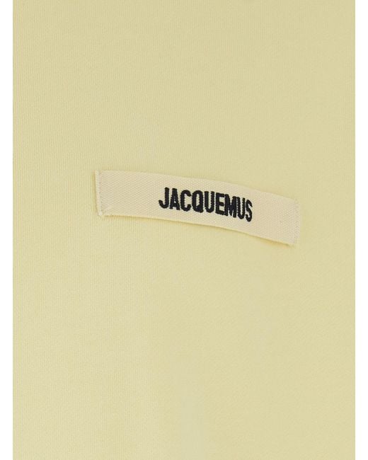 Jacquemus Yellow Le Sweatshirt Gros Grain Logo Sweatshirt for men