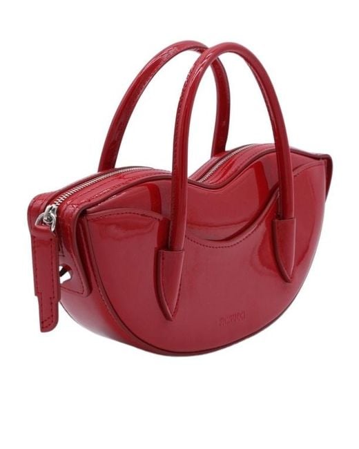 Fiorucci Red Sculpted Mini Tote Bag