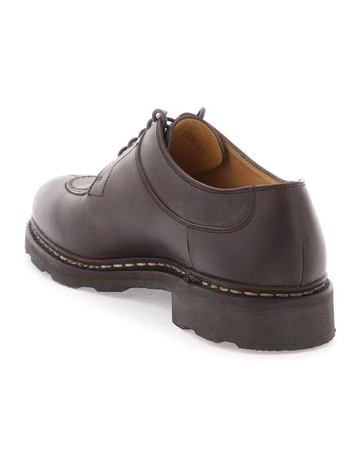 Paraboot Brown Lace Up Casual Shoes for men